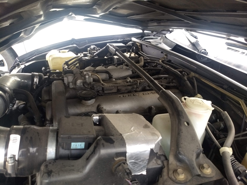 The engine starts and runs